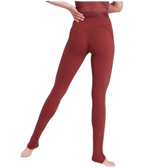 Athleta Maple Red Aura Heel Tight Leggings Sz M - Picture 13 of 15